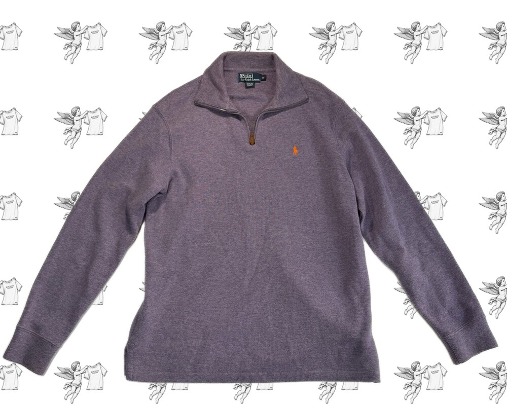 Y2K Ralph Lauren Medium Purple Quarter Zip Pullover